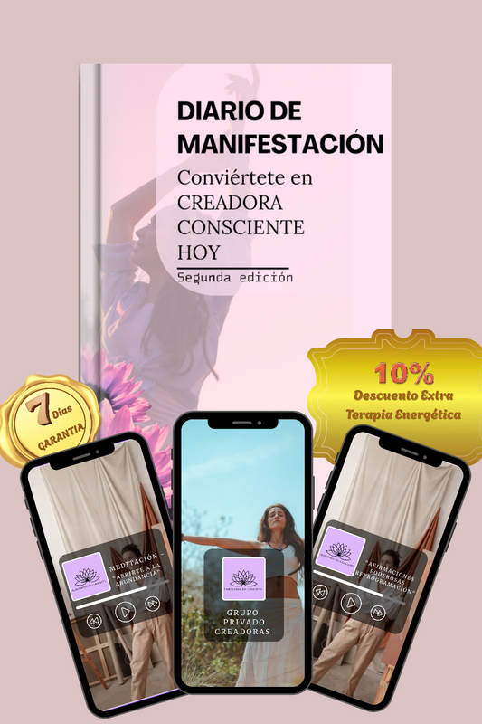 Diario de manifestación: Conviértete en CREADORA CONSCIENTE HOY + BONOS